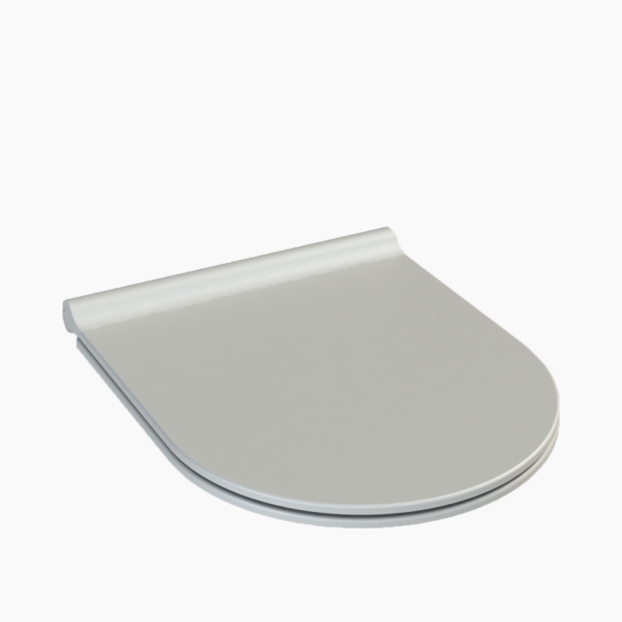 City Seat Cover grey-700x700 Κάλυμμα Λεκάνης Duroplast Cerastyle City Slim Soft Close New Αποσπώμενο 51303011 Ματ Γκρί - Image 1