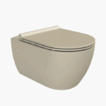 Λεκάνη Κρεμαστή Πορσελάνης Cerastyle City Rimless 019108-w-97 Ματ Cappuccino Σετ