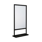 Καθρέφτης Μπάνιου Darko50 με Μαύρο Μεταλλικό Πλαίσιο & Βάση Αποθήκευσης