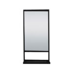 Καθρέφτης Μπάνιου Darko50 με Μαύρο Μεταλλικό Πλαίσιο & Βάση Αποθήκευσης - Image 2