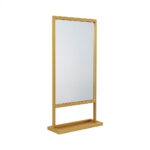 Καθρέφτης Μπάνιου Darko50 με Χρυσό Μεταλλικό Πλαίσιο & Βάση Αποθήκευσης