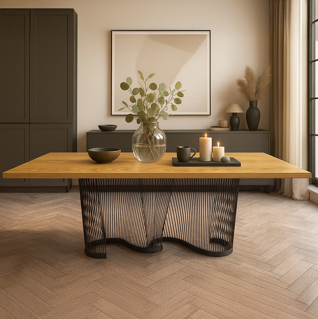 Decor 50 ΤΡΑΠΕΖΑΡΙΑ BUMER ΜΕ ΔΡΥΙΝΗ ΕΠΙΦΑΝΕΙΑ ΣΕ ΙΣΙΟ ΤΕΛΕΙΩΜΑ - Image 1