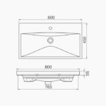 ΕΠΙΠΛΟ ΜΠΑΝΙΟΥ K540-SENSA 80 cm ΣΕ ΟΨΗ ΣΚΟΥΡΟ ΤΣΙΜΕΝΤΟ - Image 5