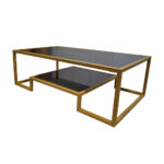 ΤΡΑΠΕΖΙ ΣΑΛΟΝΙΟΥ ROMEO ΜΕ ΕΠΙΦΑΝΕΙΑ ΑΠΟ ΠΛΑΚΑΚΙ ΣΕ ΟΨΗ ΜΑΥΡΟΥ ΜΑΡΜΑΡΟΥ - Image 4