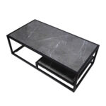 ΤΡΑΠΕΖΙ ΣΑΛΟΝΙΟΥ HIDDY ΜΕ ΕΠΙΦΑΝΕΙΑ ΑΠΟ ΠΛΑΚΑΚΙ ΣΕ ΟΨΗ ΓΚΡΙ ΜΑΡΜΑΡΟΥ - Image 3