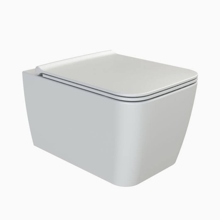 Hera wc White-700x700 Λεκάνη Κρεμαστή Πορσελάνης Cerastyle Hera Rimless 019700-w Λευκή Σετ - Image 1