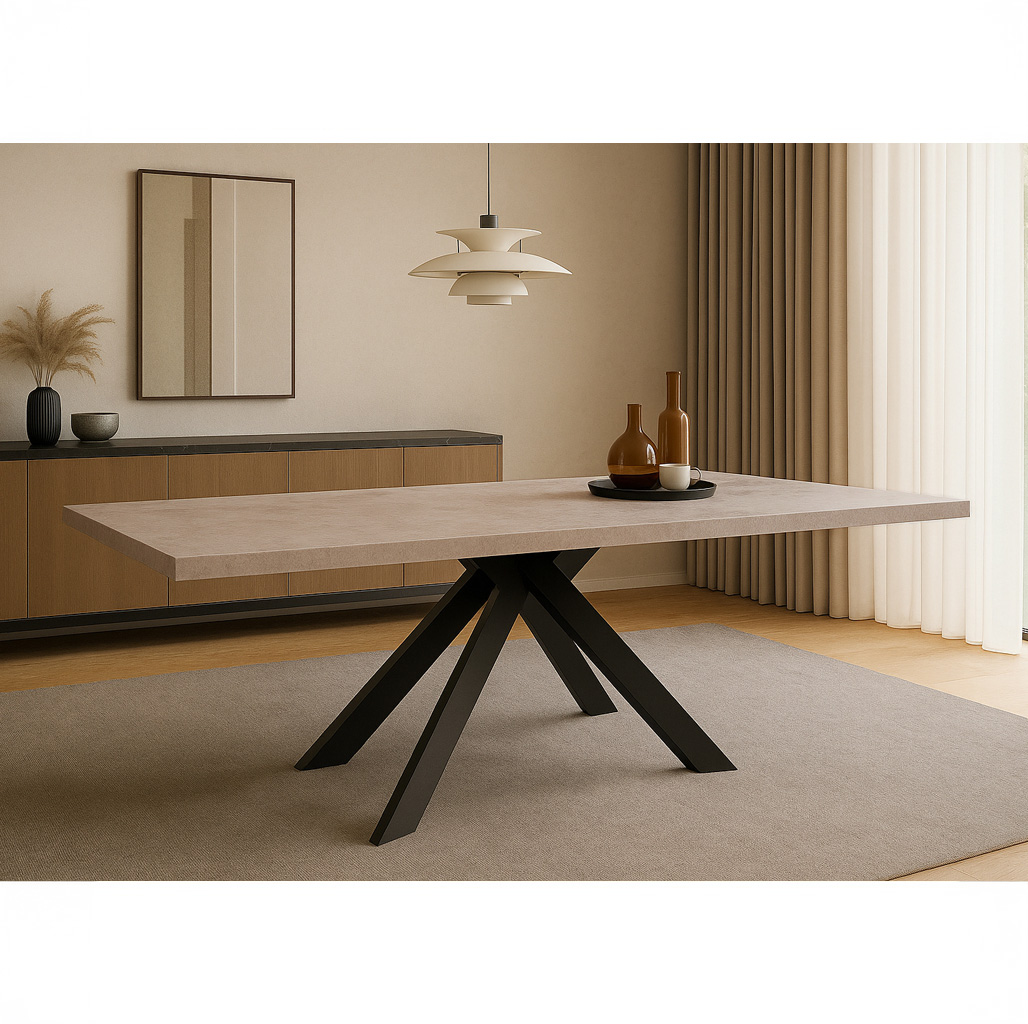 K538 ΤΡΑΠΕΖΑΡΙΑ COBWEB ΜΕ ΕΠΙΦΑΝΕΙΑ ΜΕ ΟΨΗ ΤΣΙΜΕΝΤΟΥ ΣΕ ΑΝΟΙΧΤΟ ΧΡΩΜΑ - Image 1