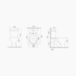 Λεκάνη Δαπέδου Πορσελάνης Cerastyle Kids 008100-pw-61 Πισωστόμια Λευκή Σετ - Image 3