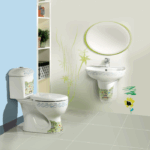 Λεκάνη Δαπέδου Πορσελάνης Cerastyle Kids 008100-pw-61 Πισωστόμια Λευκή Σετ - Image 2