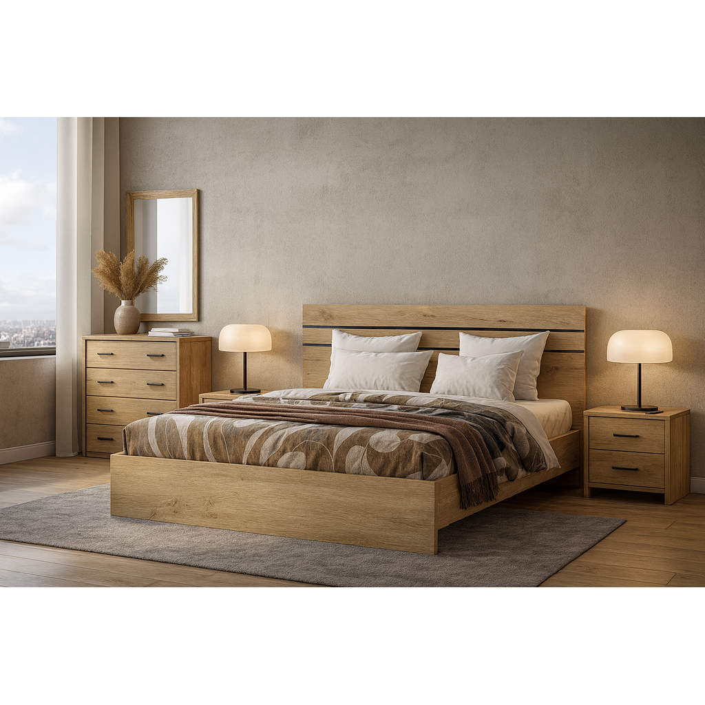 Krevati_1_Meli_1024x1024 ΣΕΤ ΚΡΕΒΑΤΟΚΑΜΑΡΑΣ ΝΗΡΕΑΣ ΣΕ ΑΠΟΧΡΩΣΗ ΜΕΛΙ - Image 1