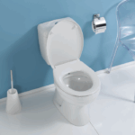 Λεκάνη Δαπέδου Πορσελάνης Cerastyle Lila 028300-pw Πισωστόμια Λευκή Σετ - Image 2