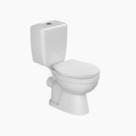 Λεκάνη Δαπέδου Πορσελάνης Cerastyle Lila 028300-pw Πισωστόμια Λευκή Σετ