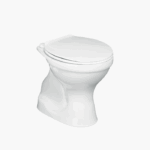 Λεκάνη Δαπέδου Πορσελάνης Cerastyle Υψηλής Πιέσεως 005000-w Κατωστόμια Λευκή Σετ