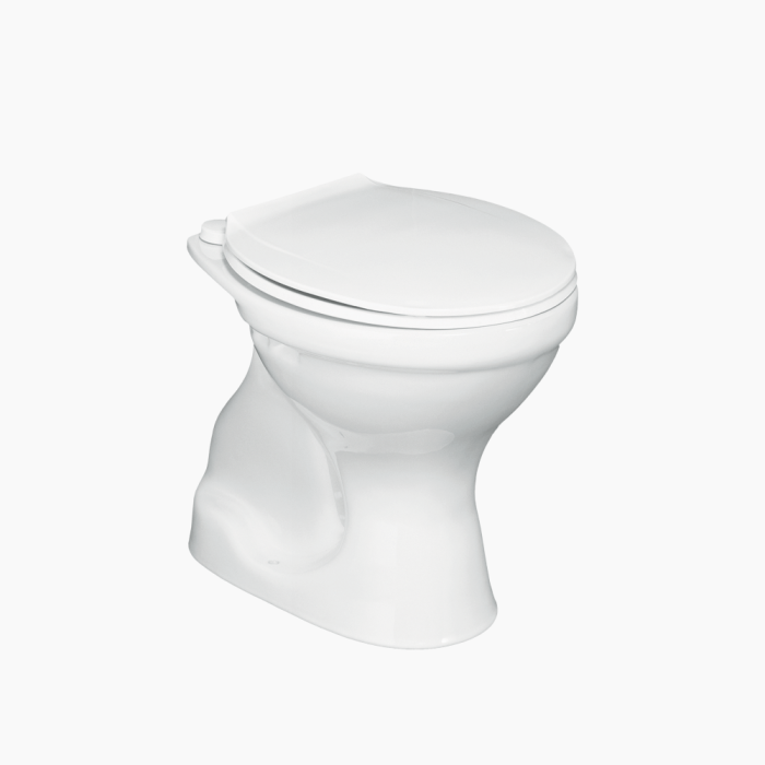 Lila white Vertical ΥΠ copy-700x700 Λεκάνη Δαπέδου Πορσελάνης Cerastyle Υψηλής Πιέσεως 005000-w Κατωστόμια Λευκή Σετ - Image 1