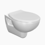 Λεκάνη Κρεμαστή Πορσελάνης Cerastyle Lila 018400-w Λευκή Σετ