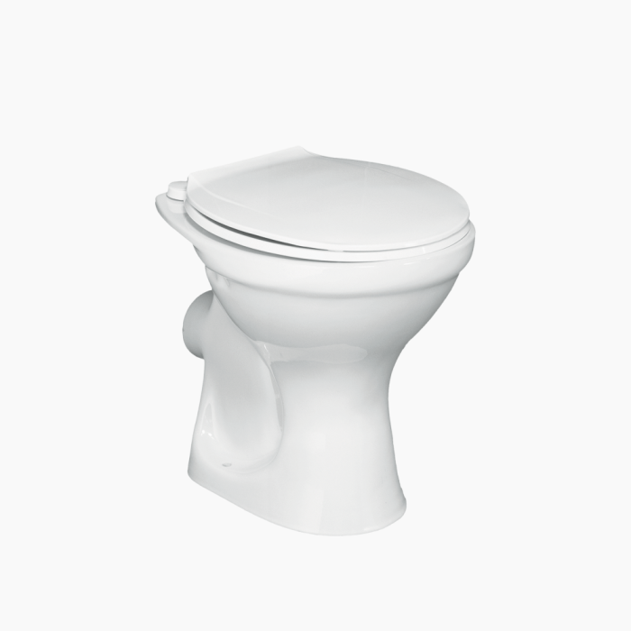 Lila white Ηorizontal ΥΠ-700x700 Λεκάνη Δαπέδου Πορσελάνης Cerastyle Υψηλής Πιέσεως 005100-pw Πισωστόμια Λευκή Σετ - Image 1