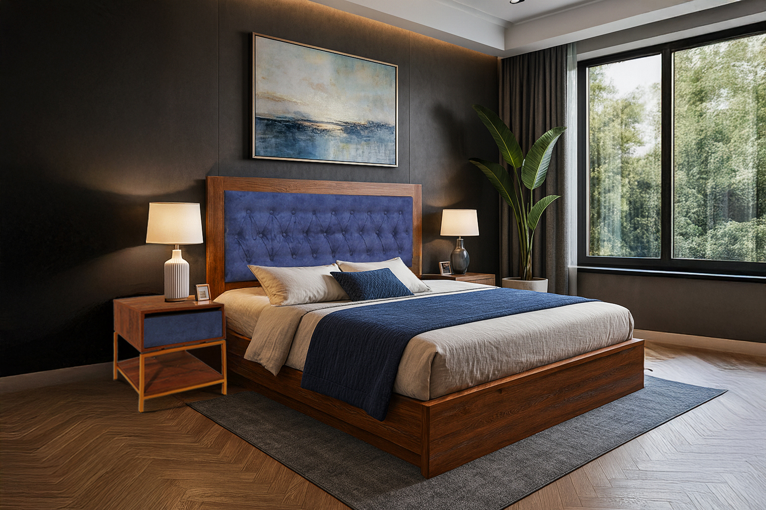 Mple Mono K545 ΚΡΕΒΑΤΙ ΔΙΠΛΟ ROYAL Spitimade® - Image 1