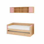 Εταζέρα Καναπέ Blossom Ξύλινη με Ροζ Ντουλάπια – Κομψή & Πρακτική Λύση Οργάνωσης - Image 2