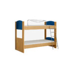 Κουκέτα Skyline – Ξύλινη Δίδυμη με Μεταλλική Σκάλα - Image 2