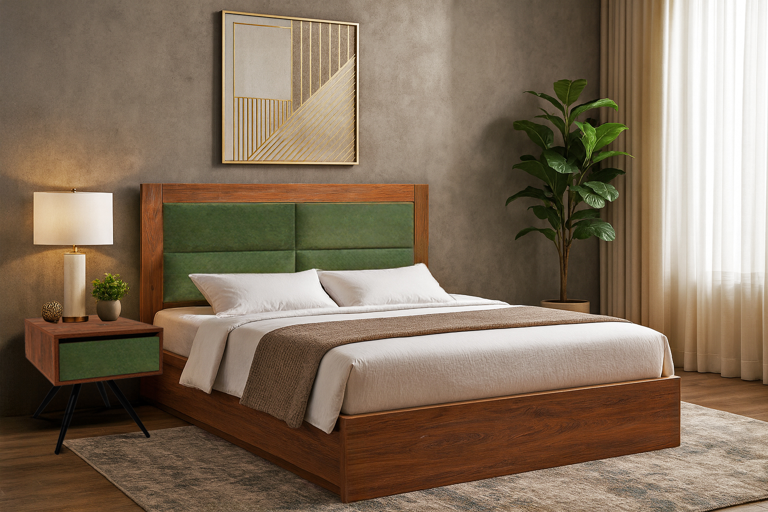 Prasino Cubes K545 ΚΡΕΒΑΤΙ ΔΙΠΛΟ CUBE Spitimade® - Image 1