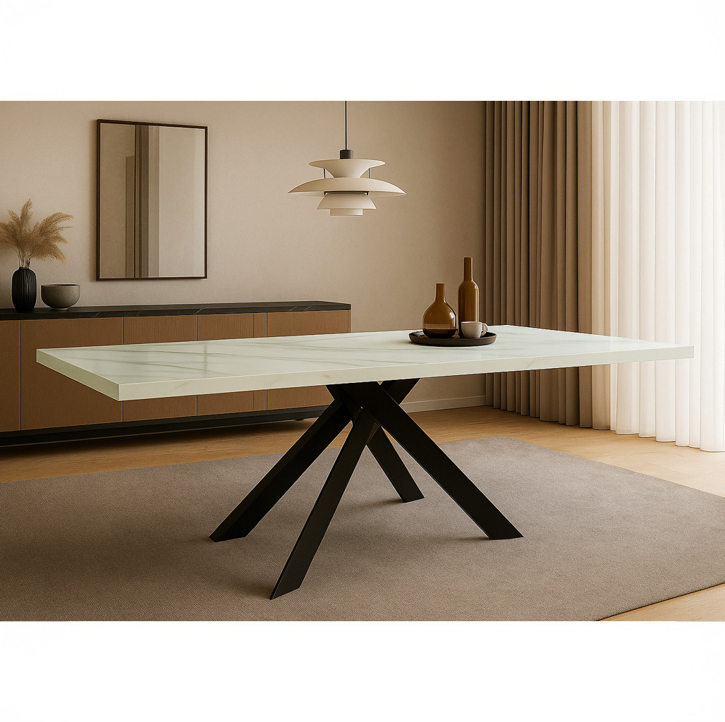 Progetto ΤΡΑΠΕΖΑΡΙΑ COBWEB ΜΕ ΕΠΙΦΑΝΕΙΑ ΣΕ ΛΕΥΚΟ ΜΑΡΜΑΡΟ - Image 1