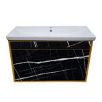 ΕΠΙΠΛΟ ΜΠΑΝΙΟΥ 7767 GOLD SENSA 100 cm ΣΕ ΟΨΗ ΜΑΥΡΟΥ ΜΑΡΜΑΡΟΥ - Image 2