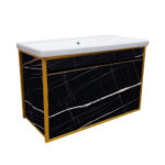 ΕΠΙΠΛΟ ΜΠΑΝΙΟΥ 7767 GOLD SENSA 100 cm ΣΕ ΟΨΗ ΜΑΥΡΟΥ ΜΑΡΜΑΡΟΥ - Image 3