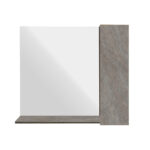 Κρεμαστό Ντουλάπι Μπάνιου Davo100 με Καθρέφτη & Επένδυση Μελαμίνης Με Όψη Τσιμέντο Σε Σκούρο Χρώμα