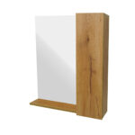 Κρεμαστό Ντουλάπι Μπάνιου Elyn70 με Καθρέφτη & Επένδυση Μελαμίνης Σε Φυσική Απόχρωση