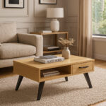 ΤΡΑΠΕΖΙ ΣΑΛΟΝΙΟΥ DIOWE ΜΕ ΕΠΙΦΑΝΕΙΑ ΑΠΟ ΜΕΛΑΜΙΝΗ ΣΕ ΛΑΤΕ ΑΠΟΧΡΩΣΗ