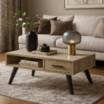 ΤΡΑΠΕΖΙ ΣΑΛΟΝΙΟΥ DIOWE ΜΕ ΕΠΙΦΑΝΕΙΑ ΑΠΟ ΜΕΛΑΜΙΝΗ ΣΕ ΣΤΑΧΤΙ ΑΠΟΧΡΩΣΗ