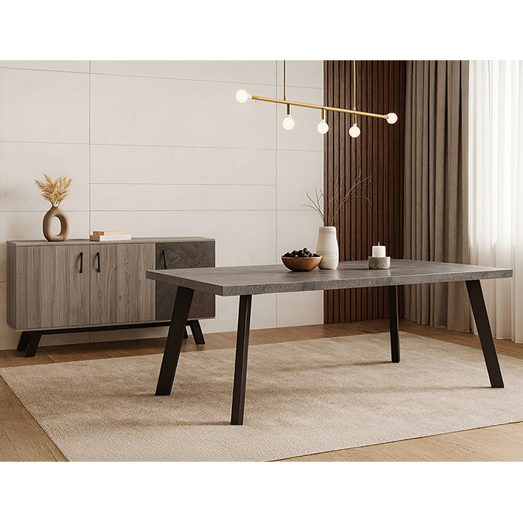 Trap 5 Marble Gray Staxti YORK ΤΡΑΠΕΖΑΡΙΑ YORK ΑΠΟ ΜΕΛΑΜΙΝΗ ΜΕ ΟΨΗ ΜΑΡΜΑΡΟΥ ΣΕ ΓΚΡΙ ΑΠΟΧΡΩΣΗ - Image 1