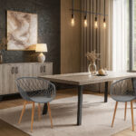 Σέτ Τραπεζαρίας York Με 4τμχ Καρέκλες Ezra