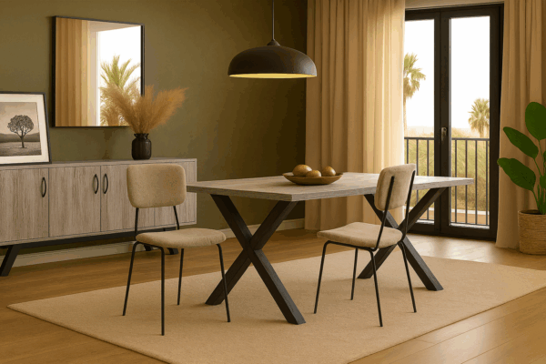 Σέτ Τραπεζαρίας Ex Με 4τμχ Καρέκλες Tania