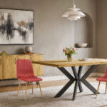 Σέτ Τραπεζαρίας Broken Με 4τμχ Καρέκλες Noor