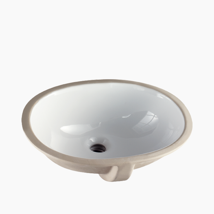 Under Counter Basin 48x39-700x700 Νιπτήρας Υποκαθήμενος Πορσελάνης Cerastyle Under Counter 48x39cm 070200 Λευκό - Image 1