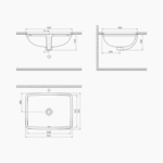 Νιπτήρας Υποκαθήμενος Πορσελανης Cerastyle Under Counter 55Χ40cm 070400 Λευκό - Image 3