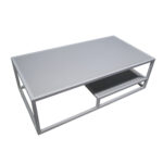 ΤΡΑΠΕΖΙ ΣΑΛΟΝΙΟΥ HIDDY ΜΕ ΕΠΙΦΑΝΕΙΑ ΑΠΟ ΠΛΑΚΑΚΙ ΣΕ ΟΨΗ ΛΕΥΚΟΥ ΜΑΡΜΑΡΟΥ - Image 2