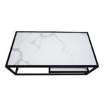 ΤΡΑΠΕΖΙ ΣΑΛΟΝΙΟΥ HIDDY ΜΕ ΕΠΙΦΑΝΕΙΑ ΑΠΟ ΠΛΑΚΑΚΙ ΣΕ ΟΨΗ ΛΕΥΚΟΥ ΜΑΡΜΑΡΟΥ ΜΕ ΓΚΡΙ ΝΕΡΑ - Image 3