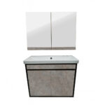 ΕΠΙΠΛΟ ΜΠΑΝΙΟΥ K540-SENSA 80 cm ΣΕ ΟΨΗ ΣΚΟΥΡΟ ΤΣΙΜΕΝΤΟ - Image 2