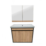 ΕΠΙΠΛΟ ΜΠΑΝΙΟΥ K529-SENSA 80 cm ΣΕ ΦΥΣΙΚΗ ΑΠΟΧΡΩΣΗ ΞΥΛΟΥ - Image 2