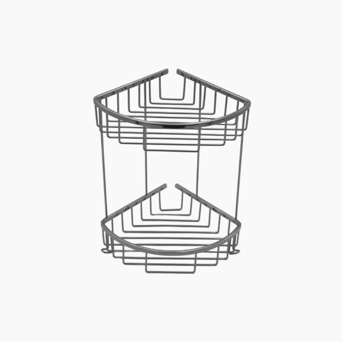 000-700x700 Γωνιακή ραφιέρα μπάνιου με 2 ράφια 20x20 cm με φινίρισμα χρωμίου - Image 1
