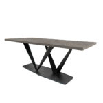 ΤΡΑΠΕΖΑΡΙΑ 2V ME ΕΠΙΦΑΝΕΙΑ ΜΕΛΑΜΙΝΗΣ ΜΕ ΟΨΗ ΤΣΙΜΕΝΤΟΥ ΣΕ ΣΚΟΥΡΟ ΧΡΩΜΑ - Image 3