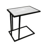 ΒΟΗΘΗΤΙΚΟ ΤΡΑΠΕΖΑΚΙ ELEGANZA1-022 ΜΕ ΟΨΗ ΛΕΥΚΟ ΜΑΡΜΑΡΟ - Image 2