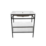 ΕΠΙΠΛΟ ΜΠΑΝΙΟΥ ZENOS 022 ΠΛΑΤΟΥΣ 65 cm ΣΕ ΟΨΗ ΛΕΥΚΟΥ ΜΑΡΜΑΡΟΥ - Image 3