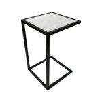 ΒΟΗΘΗΤΙΚΟ ΤΡΑΠΕΖΑΚΙ ELEGANZA2-022 ΜΕ ΟΨΗ ΛΕΥΚΟ ΜΑΡΜΑΡΟ - Image 2