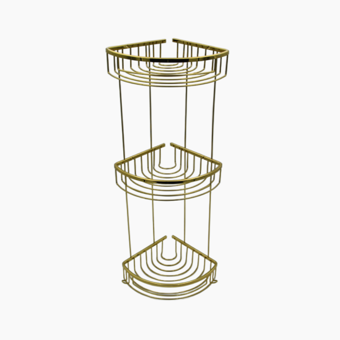 05-700x700 Γωνιακή ραφιέρα μπάνιου με 3 ράφια 20x20 Χρυσό - Image 1