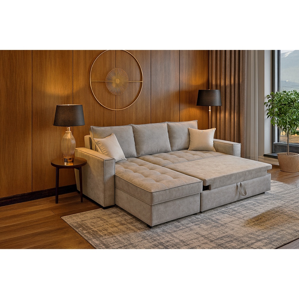 1024_ANEMUS L DECOR 1 Γωνιακός Καναπές-Κρεβάτι Anemus με Αποθηκευτικό Χώρο - Image 1