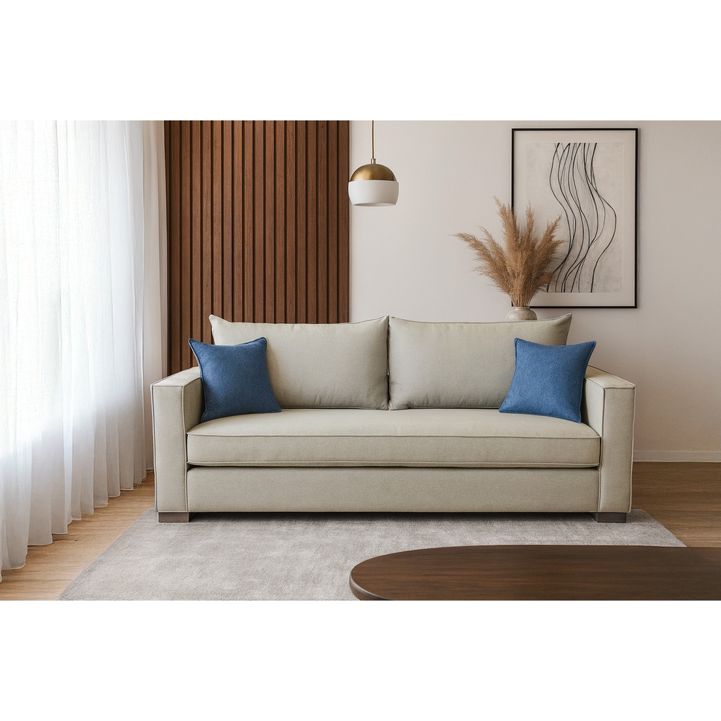 1024_Triple DECOR Καναπές Τριθέσιος BLOORY – Γκρι Ανοιχτό - Image 1