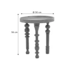 Τραπέζι σαλονιού Kelly σετ 2τεμ μασίφ ξύλο ακακίας φυσικό - Image 8